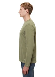Marc O'Polo Langarmshirt Khaki/Dunkelgrün