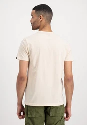 Alpha Industries Rundhalsshirt Label T 2 Pack Braun/Beige/Khaki/Weiß