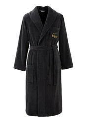Lacoste Bademantel RENE Schwarz/Dunkelgrau/Grau