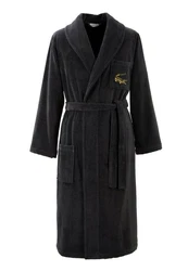 Lacoste Bademantel RENE Schwarz/Dunkelgrau/Grau