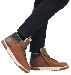 Rieker Winterboots Stiefelette braun/kombiniert