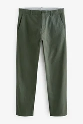 Next Chinohose Straight Fit mit Stretch Dunkelgrün/Khaki/Grün