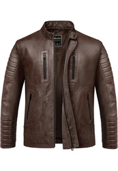 Amaci&Sons Lederjacke EUCLID Herren Biker Jacke 