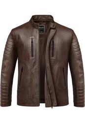 Amaci&Sons Lederjacke EUCLID Herren Biker Jacke 