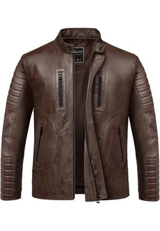Amaci&Sons Lederjacke EUCLID Herren Biker Jacke 