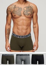 Superdry Boxershorts Boxer Triple Pack asphalt grit/winter kahki grit/schwarz