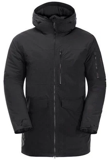 Jack Wolfskin Funktionsparka KOENIGSBAU Winterjacke Schwarz/Dunkelgrau/Grau