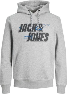 Jack & Jones Kapuzensweatshirt JCOBLACK SWEAT HOOD CH Hellblau/Blau/Grau/Hellgrau/Silber Jack & Jones Kapuzensweatshirt JCOBLACK SWEAT HOOD CH Hellblau/Blau/Grau/Hellgrau/Silber