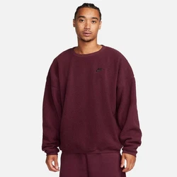Nike Sportswear Sweatshirt Club Fleece+ Men's Sherpa Winterized Crew Dunkelrot/Bordeaux