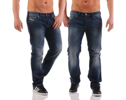 Diesel Herren Jeans Larkee Regular Straight Dunkelblau/Blau