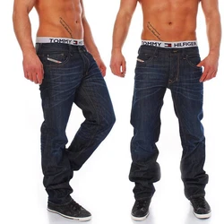 Diesel Herren Jeans Larkee Regular Straight Dunkelblau/Blau/Braun