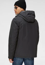Polarino Funktionsjacke Wassersäule 3000 mm Schwarz/Dunkelgrau