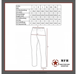 MFH Cargohose Kommandohose Smock HighDefence schwarz