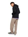 Jack & Jones Hoodie JCOBLACK Structure schwarz