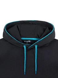 riverso Kapuzenpullover Herren Hoodie RIVSandro Regular Fit Türkis/Schwarz/Blau/Dunkelblau