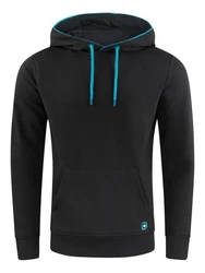 riverso Kapuzenpullover Herren Hoodie RIVSandro Regular Fit Türkis/Schwarz/Blau/Dunkelblau