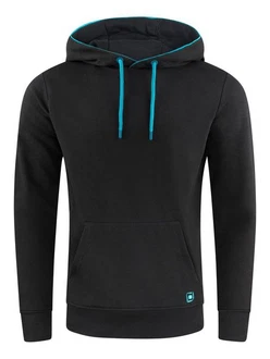 riverso Kapuzenpullover Herren Hoodie RIVSandro Regular Fit Türkis/Schwarz/Blau/Dunkelblau