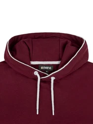 riverso Kapuzenpullover Herren Hoodie RIVSandro Regular Fit Dunkelrot/Bordeaux/Rot/Rosa