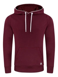 riverso Kapuzenpullover Herren Hoodie RIVSandro Regular Fit Dunkelrot/Bordeaux/Rot/Rosa