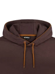 riverso Kapuzenpullover Herren Hoodie RIVSandro Regular Fit Orange/Dunkelbraun/Braun/Grau