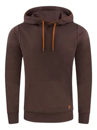 Kapuzenpullover Herren Hoodie RIVSandro Regular Fit Longsleeve Sweatshirt mit Cross-Over-Kragen und Kngurutasche
