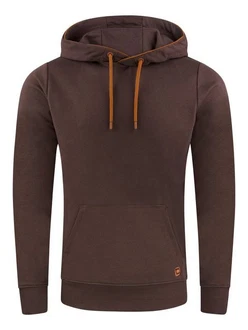 riverso Kapuzenpullover Herren Hoodie RIVSandro Regular Fit Orange/Dunkelbraun/Braun/Grau