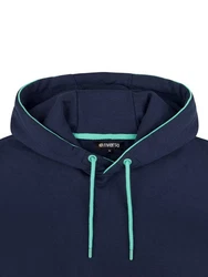 riverso Kapuzenpullover Herren Hoodie RIVSandro Regular Fit Dunkelblau/Hellblau/Blau