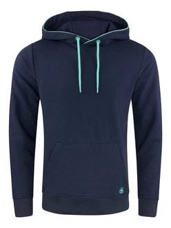 riverso Kapuzenpullover Herren Hoodie RIVSandro Regular Fit Dunkelblau/Hellblau/Blau
