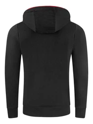 riverso Kapuzenpullover Herren Hoodie RIVSandro Regular Fit Schwarz/Rot
