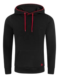 riverso Kapuzenpullover Herren Hoodie RIVSandro Regular Fit Schwarz/Rot