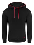 riverso Kapuzenpullover Herren Hoodie RIVSandro Regular Fit Schwarz/Rot