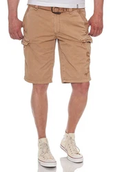 Jet Lag Cargoshorts mit Gürtel Khaki/Beige/Braun