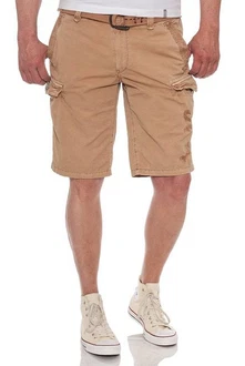 Jet Lag Cargoshorts mit Gürtel