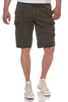 Jet Lag Cargoshorts mit Gürtel Khaki/Dunkelgrün
