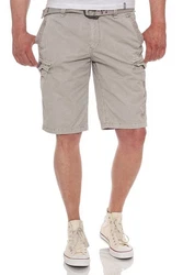 Jet Lag Cargoshorts mit Gürtel Khaki/Beige