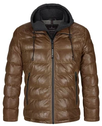 Milestone Lederjacke MSCallisto Khaki/Braun/Beige/Dunkelbraun/Dunkelgrün