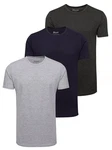 Yazubi T-Shirt Max Shaped Long Tee Dunkelblau/Dunkelgrau/Grau