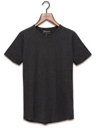 Yazubi T-Shirt Max Shaped Long Tee Dunkelgrau/Grau