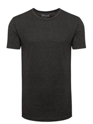 Yazubi T-Shirt Max Shaped Long Tee Dunkelgrau/Grau