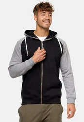 Indicode Kapuzenpullover INPulko Dunkelgrau/Schwarz/Hellgrau/Grau