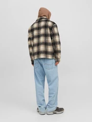 Jack & Jones Anorak JORCOLE JACKET LN Braun/Beige/Creme/Hellblau