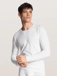 CALIDA Langarmshirt Cotton Code mit Rundhalsausschnitt 
