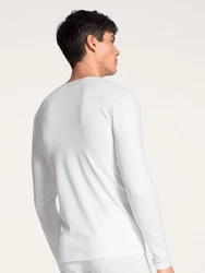 CALIDA Langarmshirt Cotton Code mit Rundhalsausschnitt 