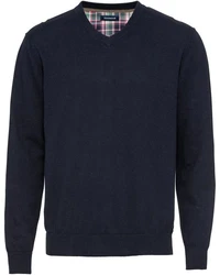 Highmoor Langarmhemd Set V-Pullover & Karohemd Hellblau/Dunkelblau/Dunkelgrün