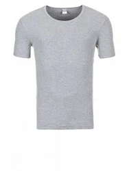 Yazubi Rundhalsshirt Basic Crew Neck Tee Grau
