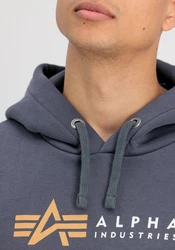 Alpha Industries Hoodie Alpha Label Blau/Hellblau/Dunkelblau