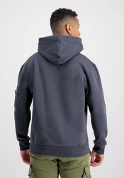 Alpha Industries Hoodie Alpha Label Blau/Hellblau/Dunkelblau