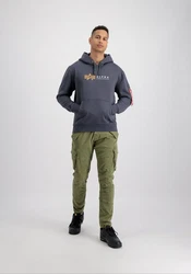 Alpha Industries Hoodie Alpha Label Blau/Hellblau/Dunkelblau