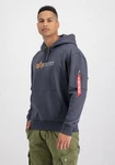 Alpha Industries Hoodie Alpha Label Blau/Hellblau/Dunkelblau Alpha Industries Hoodie Alpha Label Blau/Hellblau/Dunkelblau