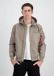 Alpha Industries Bomberjacke MA-1 LW Hooded Khaki/Beige
